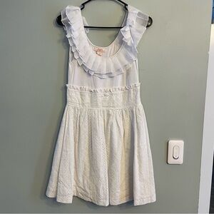 *Candies White ruffle lace dress size small